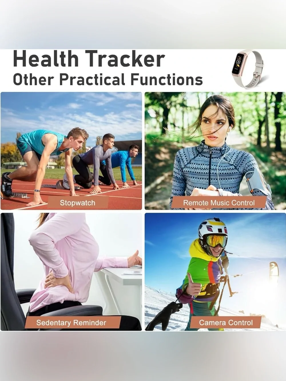 NWT Fitness Tracker with Step Counter/Calories/Stopwatch Activity Health Tracker